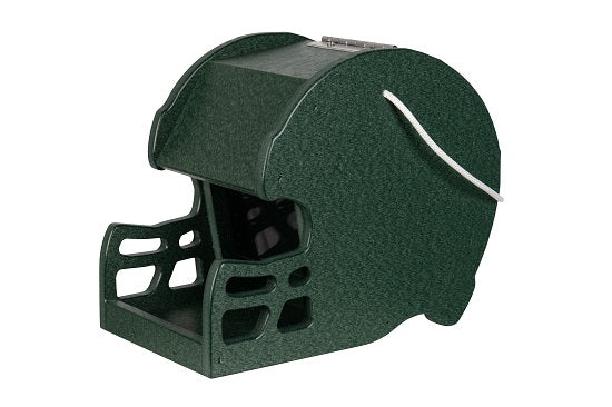 Amish Made Poly Football Helmet Feeders Green Quick Ship
