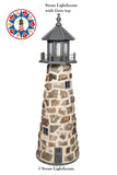 Amish Crafted 8 ft. Stone Lighthouse with Turf Green Top