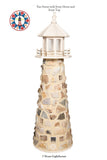 Amish Crafted 8 ft. Stone Lighthouse with Turf Green Top