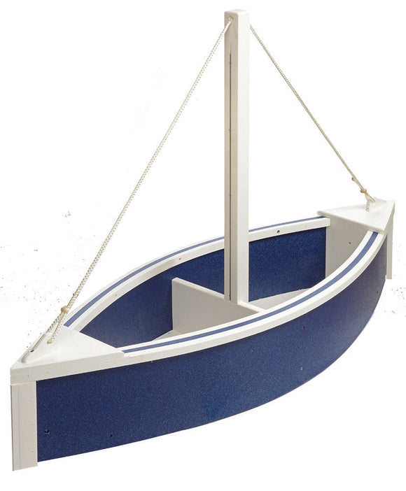 Sailboat Planter - Blue and White