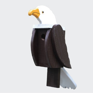 Amish Hand Crafted Bird House-Bald Eagle